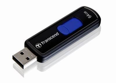 TRANSCEND JETFLASH 760 64GB USB 3.0 CAPLESS DESIGN BLACK/RED MEM (TS64GJF760)
