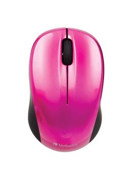 VERBATIM GO NANO Wireless Mouse, Hot Pink (49043*4)