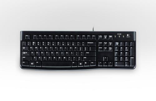 LOGITECH K120 Corded Keyboard black USB for Business - EMEA (RUS) (920-002522)