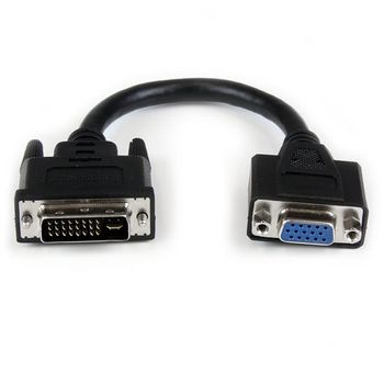 STARTECH 8 DVI MALE TO VGA FEMALE CABLE ADAPTER - DVI-I TO VGA DONGLE CABL (DVIVGAMF8IN)