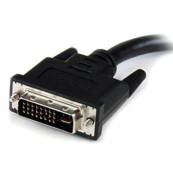 STARTECH StarTech.com VGA auf DVI Monitor Adapter 20cm - VGA (15 pin) (Buchse) DVI-I (29 pin) (Stecker) Kabel - VGA/ DVI Dongle - VGA-Adapter - DVI-I (M) zu HD-15 (VGA) (W) - 20 cm - Daumenschrauben - Schwarz (DVIVGAMF8IN)