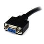STARTECH StarTech.com VGA auf DVI Monitor Adapter 20cm - VGA (15 pin) (Buchse) DVI-I (29 pin) (Stecker) Kabel - VGA/ DVI Dongle - VGA-Adapter - DVI-I (M) zu HD-15 (VGA) (W) - 20 cm - Daumenschrauben - Schwarz (DVIVGAMF8IN)