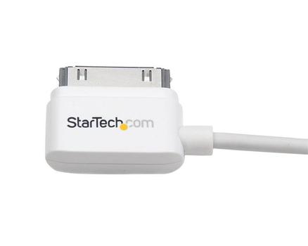 STARTECH 2M RIGHT ANGLE USB CABLE 6FT IPHONE IPOD IPAD SYNC/ CHARGING CABL (USB2ADC2MR)