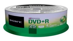SONY DVD+R 16X SPINDLE 25 PCS . SUPL