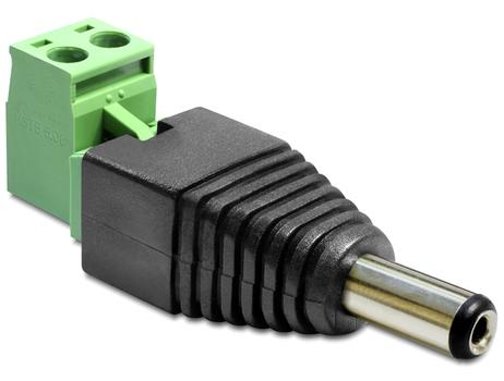 DELOCK Adapter Terminalblock 2pin -> DC 2,1 x 5,5m (65422)