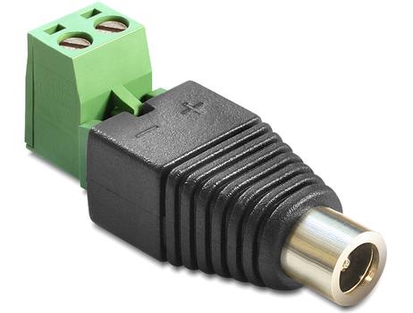 DELOCK Adapter Terminalblock 2pin -> DC 2,1 x 5,5m (65423)