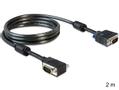 DELOCK VGA-Kabel D-Sub15 -> D-Sub15 gewinkelt St/S (83173)