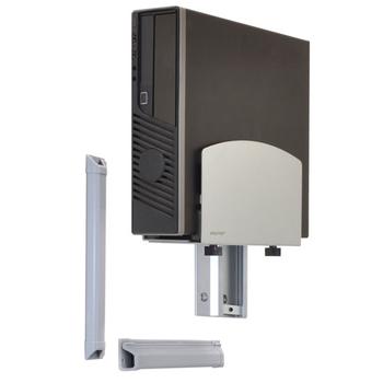 ERGOTRON LX SIT STAND WALL MOUNT SYSTEM MED SILVER CPU HOLDER, POLISHED ACCS (45-358-026 $DEL)