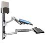 ERGOTRON LX Sit Stand Wall Mount System  Small Black CPU Holder Polished (45-359-026)