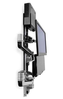 ERGOTRON LX SIT STAND WALL MOUNT SYSTEM SMALL BLACK CPU HOLDER ACCS (45-359-026 $DEL)