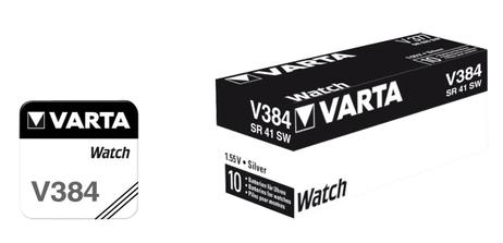 VARTA V 384 batteri x SR41 - sølvoksid (00384 101 111)