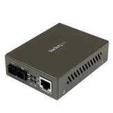 StarTech 1000 Mbps Gigabit MM Fiber Ethernet Media Converter SC - Fibermedieomformer - 1000Base-SX,  1000Base-T - RJ-45 / SC flermodus - opp til 550 m - 850 nm (MCMGBSC055EU)