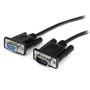 STARTECH 2m Black Straight Through DB9 RS232 Serial Cable - M/F	