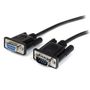 STARTECH 3m Black Straight Through DB9 RS232 Serial Cable - M/F