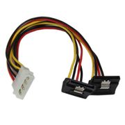 STARTECH "304,8 mm 4Pin Molex to Dual Right Angle Latching SATA Y Splitter"