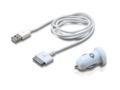 CONCEPTRONIC Ladegerät Conceptronic USB Car Charger 2x USB + Apple Kabel