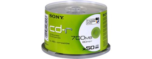 SONY CD-R 48X 700MB . SUPL (50CDQ80PP)
