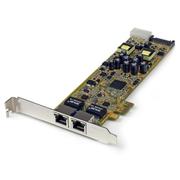 STARTECH 2PORT PCI EXPRESS GIGABIT SRVR NETWORK ADAPTER - PCIE POE NIC CARD
