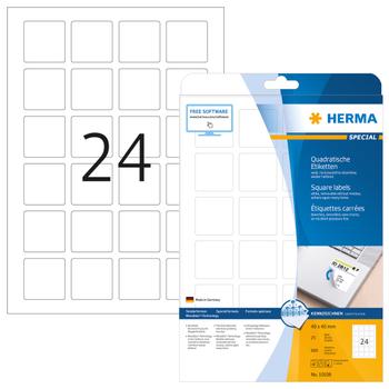 HERMA LABELS MOVABLE HERMA A4 40X40MM WHITE (10108)