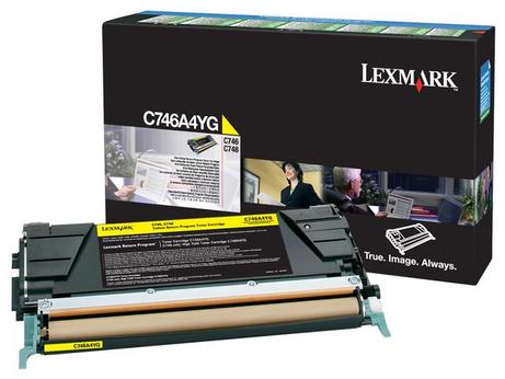 LEXMARK gul - original - tonerpatron - LCCP, LRP (C746A1YG)