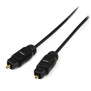 STARTECH Thin Toslink Digital Optical SPDIF Audio Cable (THINTOS15)