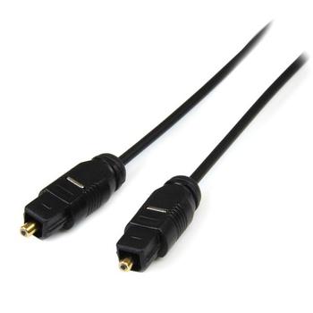 StarTech 15 ft Thin Toslink Digital Optical SPDIF Audio Cable - Digital audiokabel (optisk) - SPDIF - TOSLINK (hann) til TOSLINK (hann) - 4.6 m - fiberoptisk - svart - for P/N: FPCEILPTBLP,  FPCEILPTBSP,  FPWART (THINTOS15)