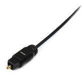 StarTech 15 ft Thin Toslink Digital Optical SPDIF Audio Cable - Digital audiokabel (optisk) - SPDIF - TOSLINK (hann) til TOSLINK (hann) - 4.6 m - fiberoptisk - svart - for P/N: FPCEILPTBLP,  FPCEILPTBSP,  FPWART (THINTOS15)
