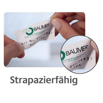 AVERY Etiket L6107 laser gul 99, 1x42, 3mm st?rk 12/ark Pk/20 (L6107-20)