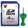 V7 CARD SD 4GB SDHC CL4 RETAIL MEM (VASDH4GCL4R-2E)