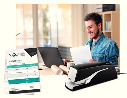 LEITZ Elhæfter 5533 20 ark sort (55330095)