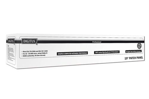 DIGITUS CAT 6, PATCH PANEL KLASSE E, 48 PORT, UNGESCHIRMT   IN ACCS (DN-91648U)