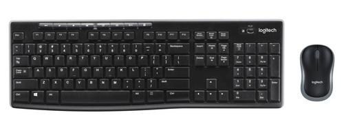 LOGITECH Wireless Combo MK270 - Tastatur og mus-sæt - trådløs - 2.4 GHz - Fransk (920-004510)
