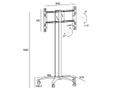 MULTIBRACKETS Public Display Stand 180 Single Black (7350022736238)
