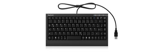 KEYSONIC ACK-595C+,  Mini, Kabel, USB, Membran nøglekontakt,  Sort (ACK-595C+ (US))