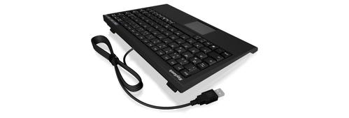 KEYSONIC ACK-595C+,  Mini, Kabel, USB, Membran nøglekontakt,  Sort (ACK-595C+ (US))