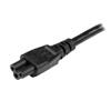 STARTECH 1m 3 Prong Laptop Power Cord?Schuko CEE7 to C5 Clover Leaf Power Cable Lead	 (PXTNB3SEU1M)
