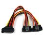 STARTECH 15cm Latching SATA Power Y Splitter Cable Adapter - M/F	