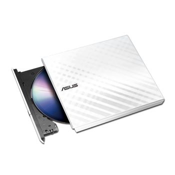 ASUS SDRW-08D2S-U LITE WHITE EXTERNAL 8X SLIM DVD RECORDER IN (90-DQ0436-UA221KZ $DEL)