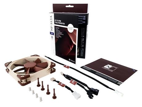 NOCTUA NF-S12A PWM 120mm Vifte 120x 120 x 25 mm, 300~1200 RPM, 83, 2~107.5 m³/h, 10.7~17,8 dBA, 4-Pin PWM (NF-S12A PWM)