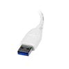 STARTECH USB 3.0 to Gigabit Ethernet NIC Network Adapter - White	 (USB31000SW)