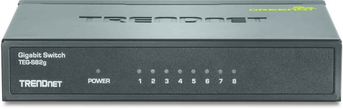TRENDnet TEG S82g 8-Port Gigabit GREENnet Switch - switch - 8 porter (TEG-S82g)
