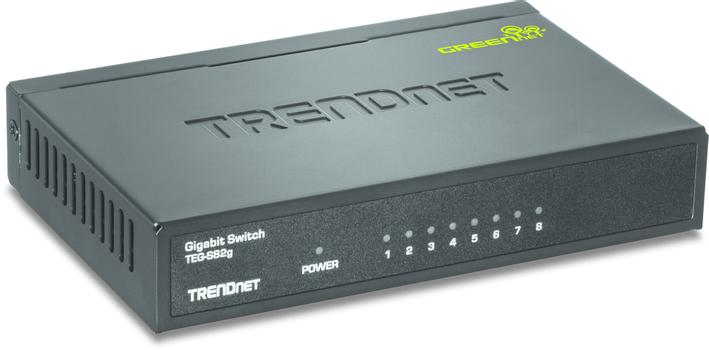 TRENDnet TEG S82g 8-Port Gigabit GREENnet Switch - switch - 8 porter (TEG-S82g)