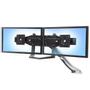 ERGOTRON n Dual Monitor & Handle Kit - Mounting kit (handle, 2 mounting brackets, bow mounting arm) for 2 LCD displays - black - screen size: up to 26" - wall-mountable - for P/N: 45-296-026,  45-304-026 (97-718-009)