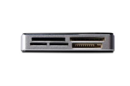 DIGITUS Card Reader USB 2.0. Black All-in-One. supports T- (DA-70322-1)