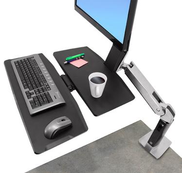 Ergotron WorkFit-A LCD HD with Worksurface+ Standing Desk - monteringssett - for LCD-skjerm / tastatur / mus (24-317-026)