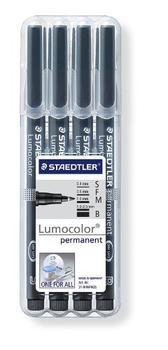 STAEDTLER Marker Lumocolor Perm OHP ass (4) (31-9WP4GS)