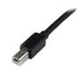 STARTECH StarTech.com 20m / 65 ft Active USB 2.0 A to B Cable - Long 20 m USB Cable - 20m USB Printer Cable - 1x USB A (M), 1x USB B (M) - Black (USB2HAB65AC) - USB cable - USB Type B (M) to USB (M) - USB 2.0  (USB2HAB65AC)