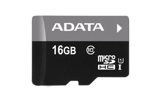 A-DATA 16GB MicroSDHC UHS-I Class10 +SD adapter (AUSDH16GUICL10-RA1)