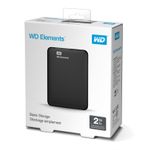 WESTERN DIGITAL NEW Elements WD Portable 2TB Black (WDBU6Y0020BBK-EESN)