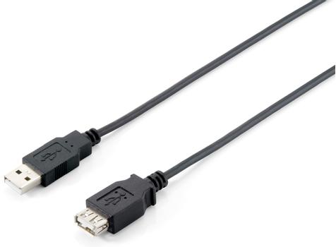 EQUIP USB 2 EXTENS CBL A-A 5M M/F BLK . CABL (128852)